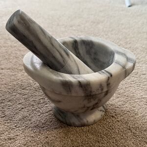 Crate&Barrel Black and White Marble Base